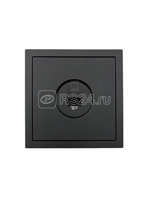 Розетка компьютерная 1-м СП ZIMA IP20 механизм черн. бархат LEZARD 704-4288-140