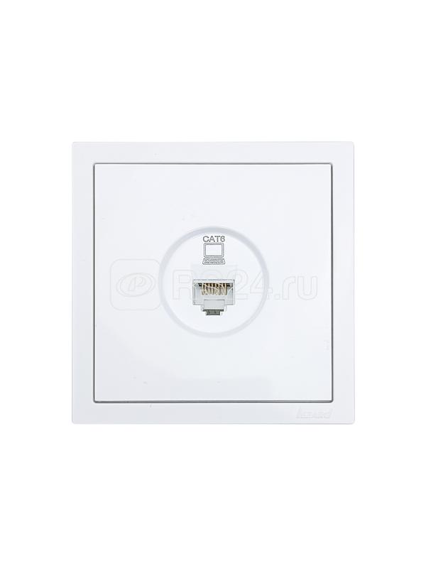 Розетка компьютерная 1-м СП ZIMA IP20 механизм бел. LEZARD 704-0288-140