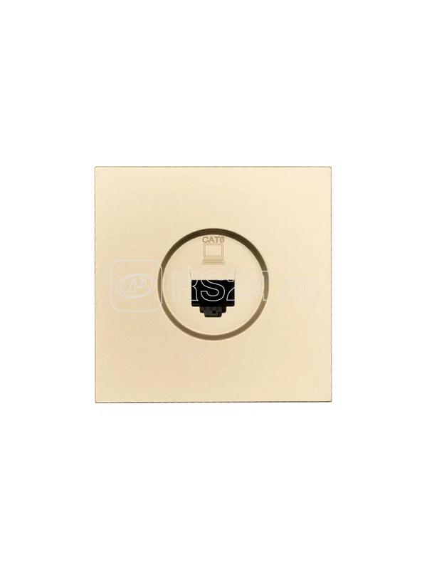 Розетка компьютерная 1-м СП ZIMA IP20 механизм зол. LEZARD 704-3688-140
