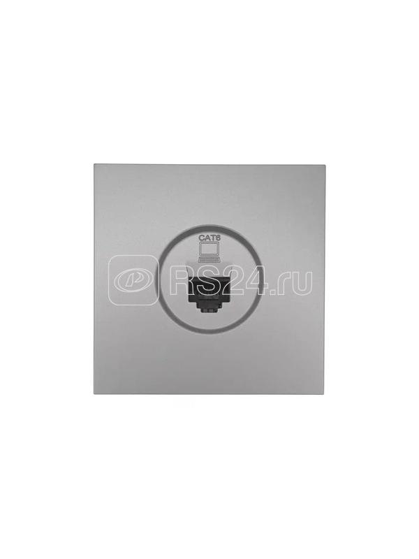 Розетка компьютерная 1-м СП ZIMA IP20 механизм сер. матов. LEZARD 704-7488-140