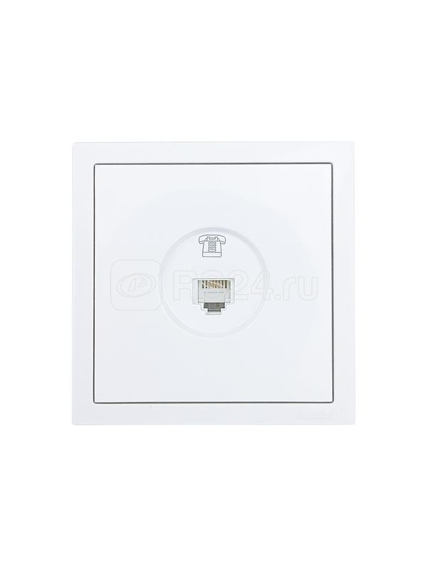 Розетка телефонная СП ZIMA IP20 евро стандарт механизм бел. LEZARD 704-0288-137