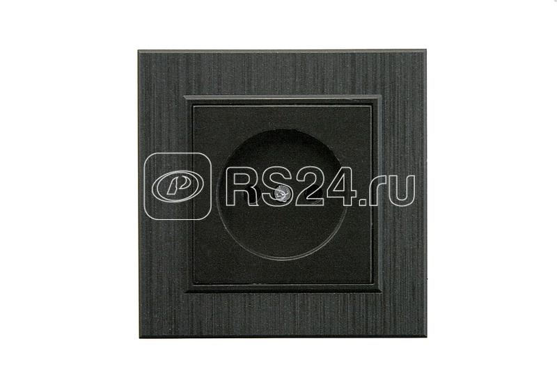 Розетка 1-м Karea LINE STAR без заземл. чер. Makel 86054022