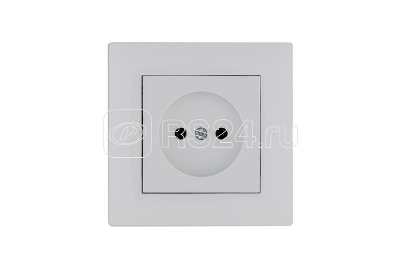 Розетка 1-м Karea RIZZ без заземл. бел. Makel 88001022