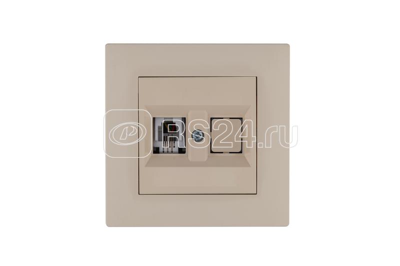 Розетка компьютерная CAT 5+гнездо Karea RIZZ крем Makel 88010035