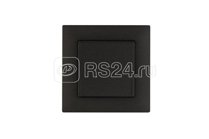 Розетка 1-м с крышкой Karea RIZZ STAR с заземл. дым. металлик Makel 88050029