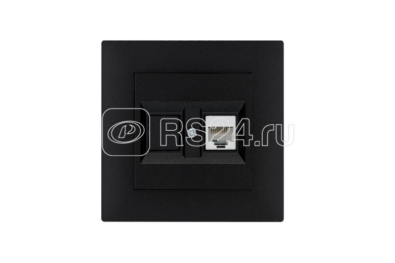 Розетка компьютерная CAT 5+гнездо Karea RIZZ STAR чер. Makel 88054035