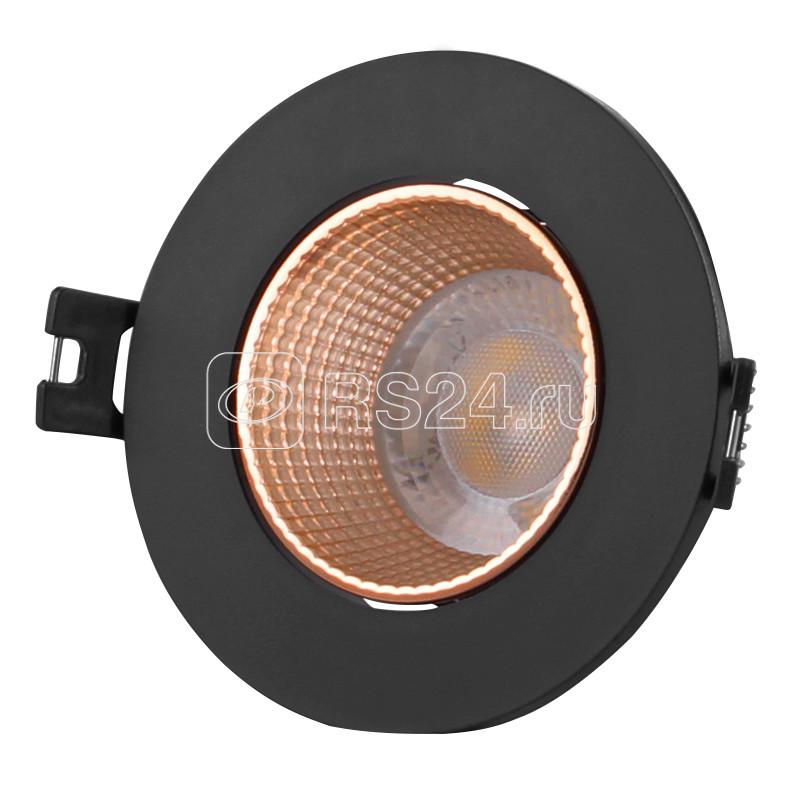 Светильник 10Вт GU5.3 IP20 LED встраив. пластик черн./бронз. DENKIRS 631276