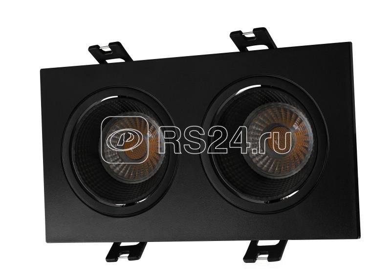 Светильник 10Вт GU5.3 IP20 LED встраив. пластик черн./черн. DENKIRS 654408