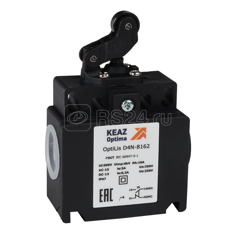 Выключатель концевой OptiLiS D4N-8162 рычаг роликовый горизонт. перемещение EN 50047 XCKT2121P16 КЭАЗ 365316