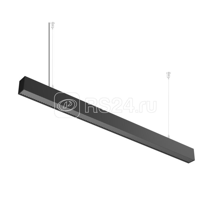 Светильник светодиодный ДПО/ДСО OF 20 S 40 OPH 930 L1200 BK 1128х50х75мм 40Вт 3000К IP20 Ra90 подвесной/накладной линейный в компл. с тросом 1.5м черн. Русский Свет 11112023295