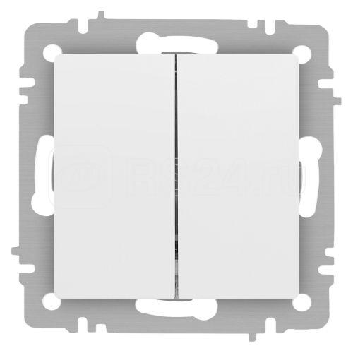 Переключатель 2-кл. СП Accent 6-107-01 10А IP20 250В AL/CU бел. Intro Б0063554