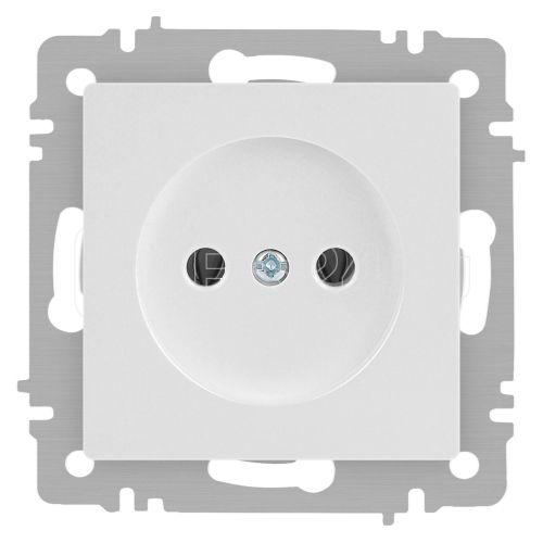 Розетка 1-м СП Accent 6-201-01 16А IP20 250В 2Р AL/CU бел. Intro Б0063653