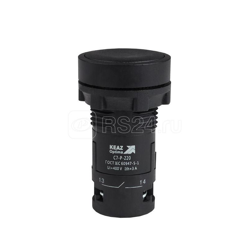 Кнопка OptiSignal Compact D22 С7-P-220 черн. 2НО XB7NA23 КЭАЗ 362049