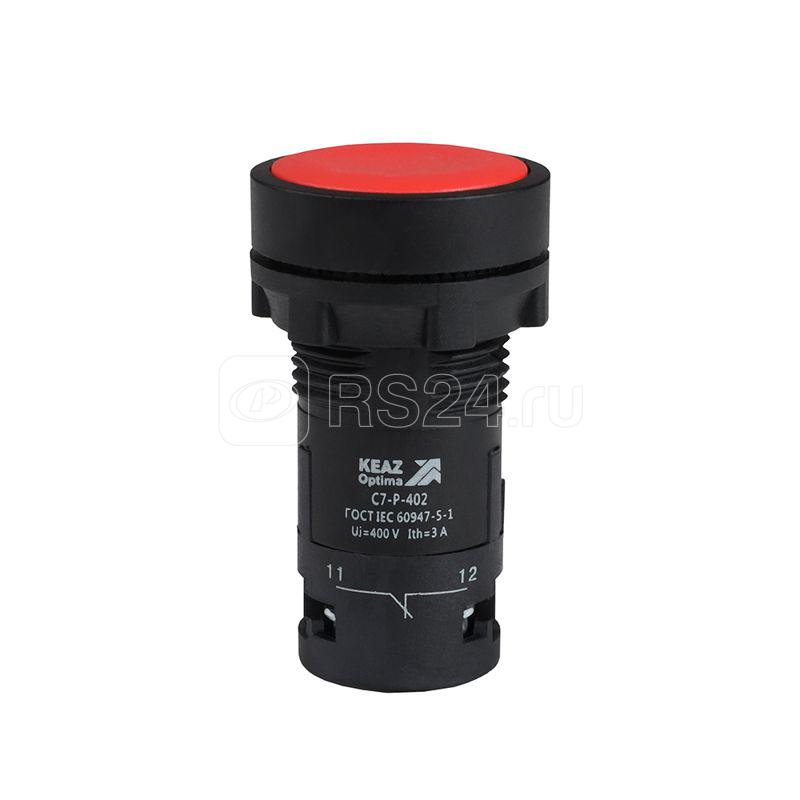 Кнопка OptiSignal Compact D22 С7-P-402 красн. 2НЗ XB7NA44 КЭАЗ 362039