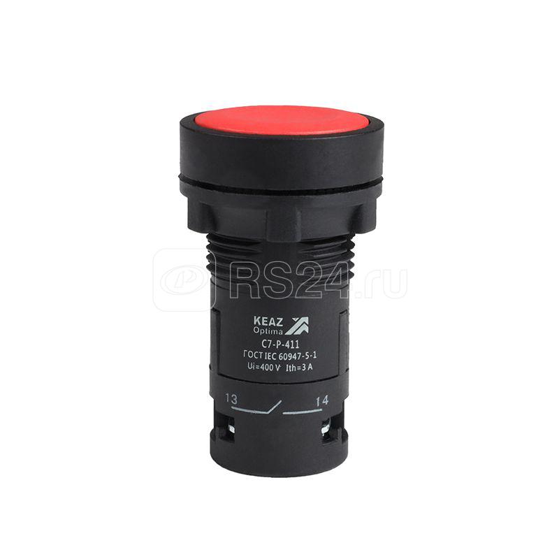 Кнопка OptiSignal Compact D22 С7-P-411 красн. 1НО+1НЗ XB7NA45 КЭАЗ 362045
