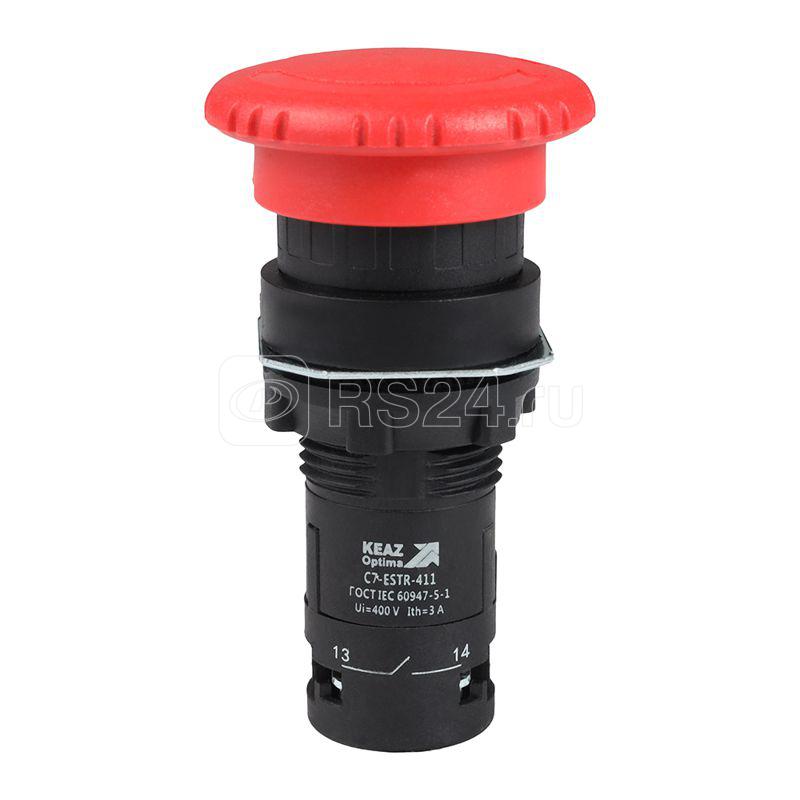 Кнопка аварийного останова OptiSignal Compact D22 С7-ESTR-411 красн. 1НО+1НЗ XB7ES545P КЭАЗ 362131