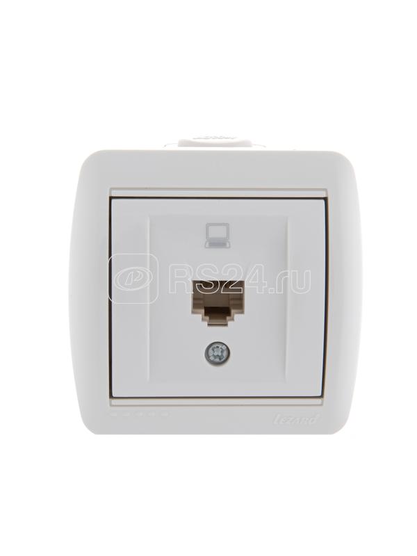 Розетка компьютерная 1-м ОП Nata RJ45 бел. LEZARD 710-0200-139