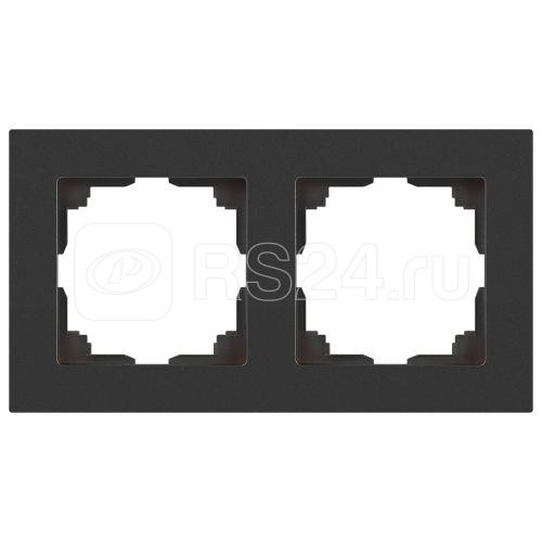 Рамка 2-м СП Accent 6-502-07 графит Intro Б0063773