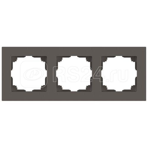 Рамка 3-м СП Accent 6-503-09 титан Intro Б0063793