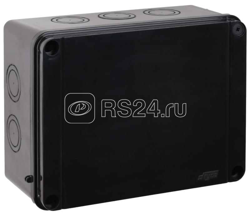 Коробка Тусо распаячная для ОП 300х220х120мм без гермовводов УХЛ1 IP67 черн. Ruvinil 67068Ч