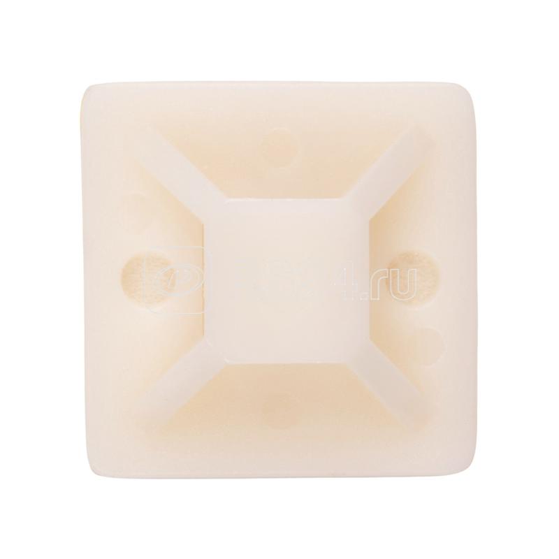 Площадка самоклеящаяся под хомуты PCP-SG 25х25-100WH PA6.6 бел. (уп.100шт) JazzWay 5055049