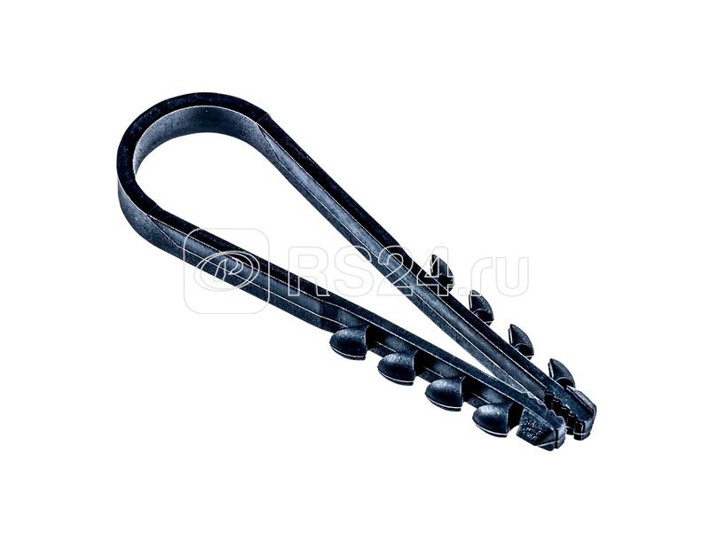 Дюбель-хомут PCD-R 05-10-45-100BL для круглого кабеля PA6.6 черн. (уп.100шт) JazzWay 5054844