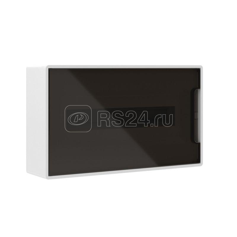 Щиток настенный Фрейм (FRAME) ЩРн-п-18 18мод. IP41 с тонированной дверцей с 2 шинами PEN на 8+10 отверст. бел. DKC F18W1WD
