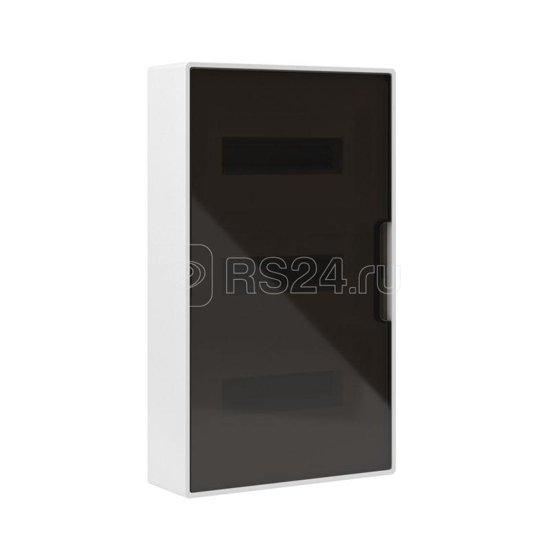 Щиток настенный Фрейм (FRAME) ЩРн-п-36 36мод. IP41 с тонированной дверцей с шинами PEN 2шт 8 отверст. + 2шт 10 отверст. бел. DKC F36W1WD