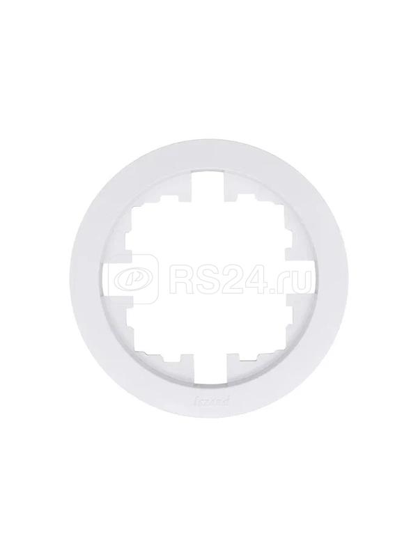 Рамка 1-м OSEN горизонт. круглая бел. LEZARD 744-0200-146