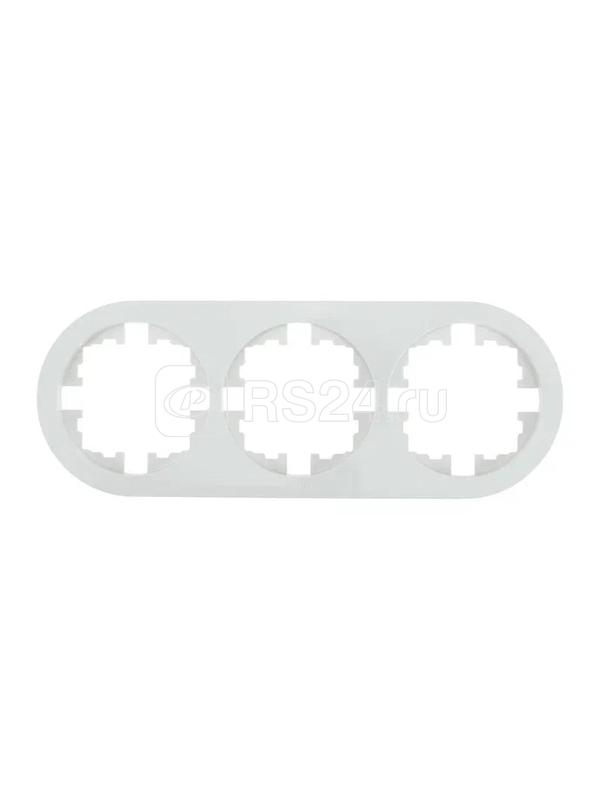 Рамка 3-м OSEN горизонт. круглая бел. LEZARD 744-0200-148