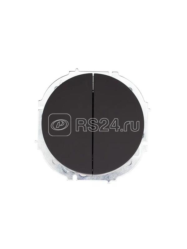 Выключатель 2-кл. СП OSEN 10А IP20 механизм черн. бархат LEZARD 743-4288-101
