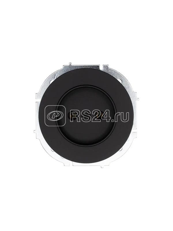 Розетка 1-м СП OSEN без заземл. ПБТ механизм черн. бархат LEZARD 743-4288-121B