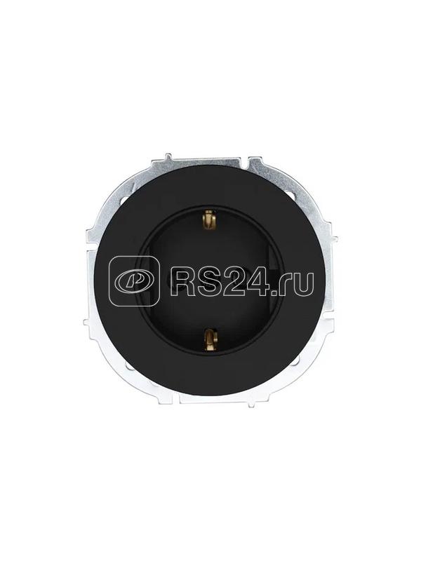 Розетка 1-м OSEN IP20 16А с защ. шторками ПБТ механизм черн. бархат LEZARD 743-4288-124B