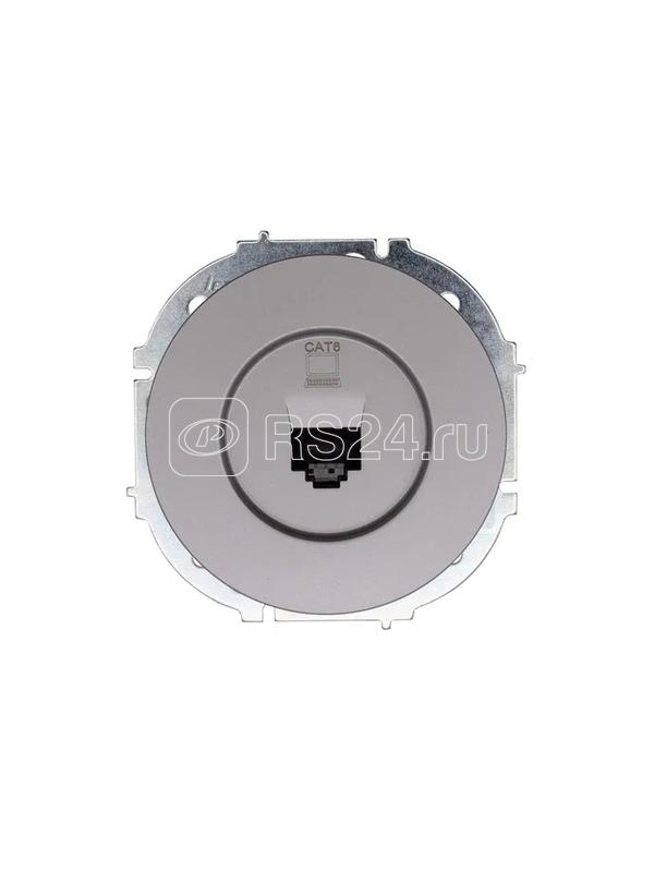 Розетка компьютерная СП OSEN RJ45 кат.6 механизм сер. матов. LEZARD 743-7488-140