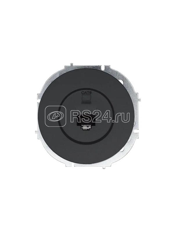 Розетка компьютерная СП OSEN RJ45 кат.6 механизм черн. бархат LEZARD 743-4288-140