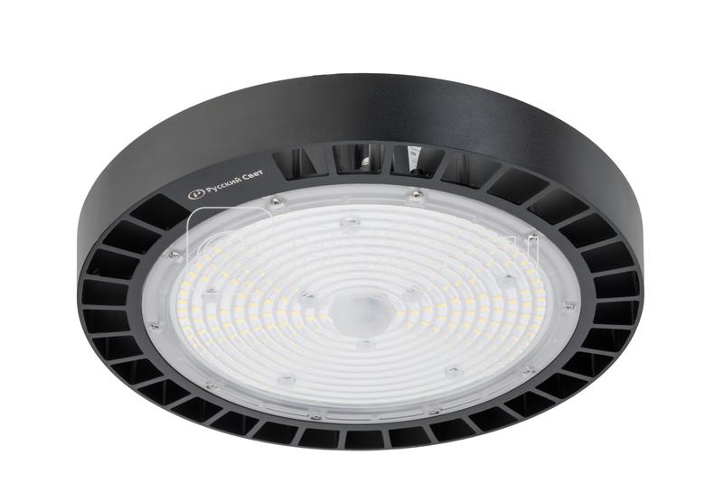 Светильник светодиодный ДСП IB 11 S 150W W 850 BK 298х298х156мм 150Вт 5000К IP65 High Bay подвесной черн. Русский Свет 16091124347