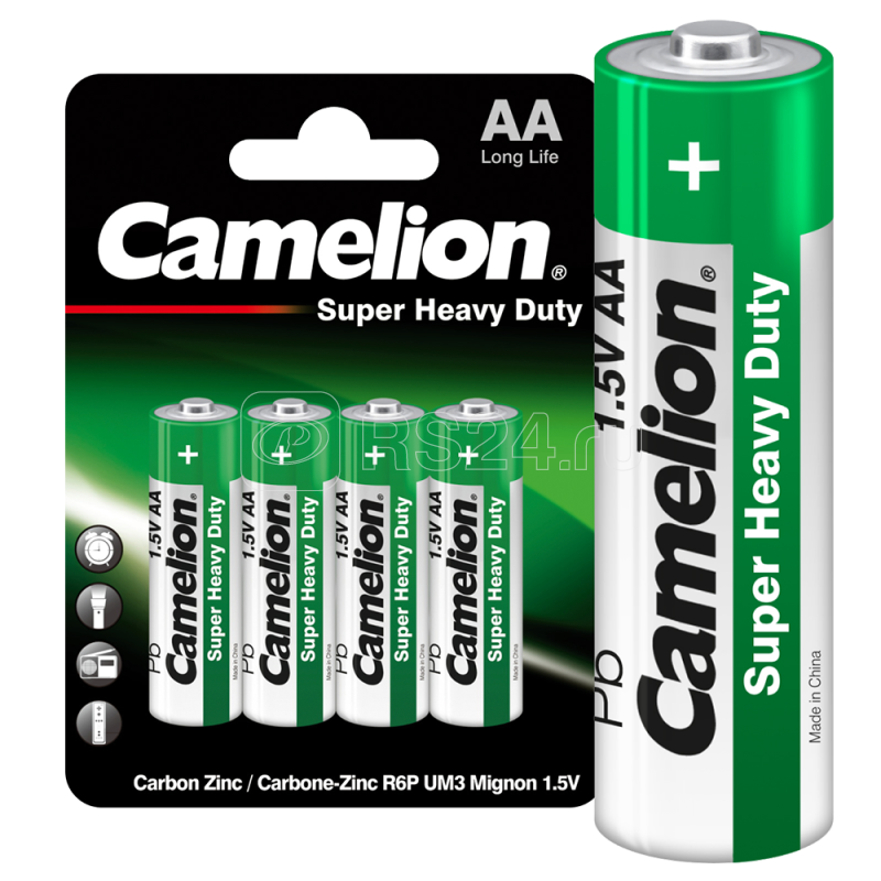 Элемент питания солевой AA/R6 BL-4 (блист.4шт) Camelion 1669