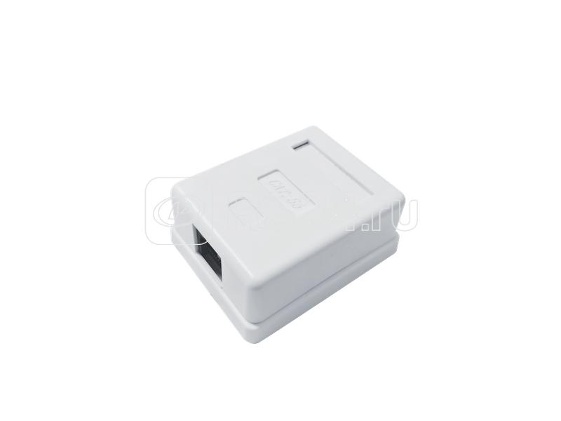 Розетка компьютерная 8P8C (RJ-45) кат.5E UTP 1 порт TOKOV ELECTRIC TKE-SMB-8P8C-1P-UTP
