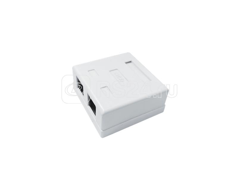 Розетка компьютерная 8P8C (RJ-45) кат.5E UTP 2 порта TOKOV ELECTRIC TKE-SMB-8P8C-2P-UTP