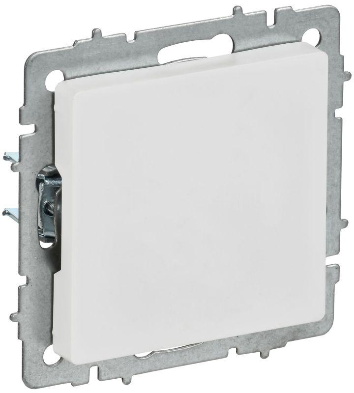 Заглушка BRITE МЗ10-БрАБ с суппортом механизм арктич. бел. IEK BR-PL10-K91
