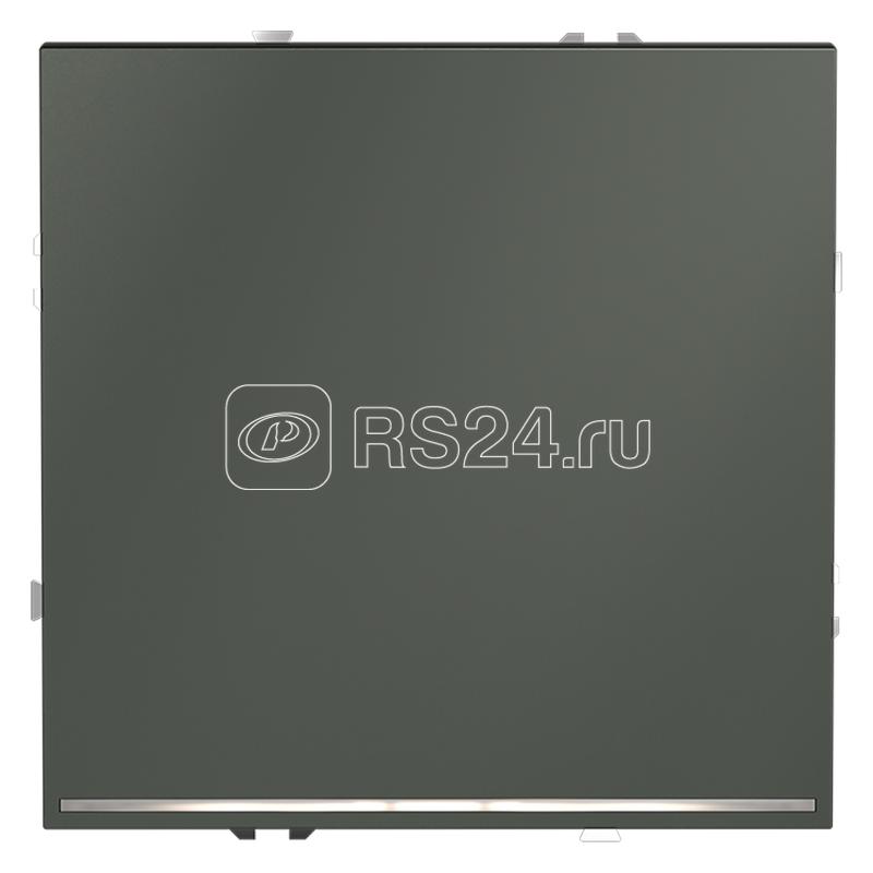 Выключатель 1-кл СП S70 10А с подсветкой механизм титан Voltum VLS010206