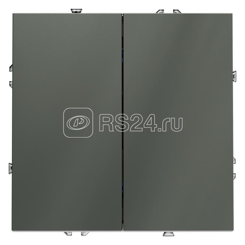 Выключатель 2-кл. СП S70 10А механизм титан Voltum VLS020106