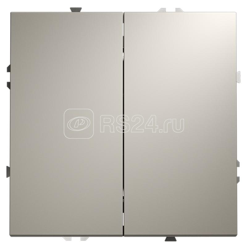 Переключатель проходной 2-кл. СП S70 10А механизм кашемир Voltum VLS020303