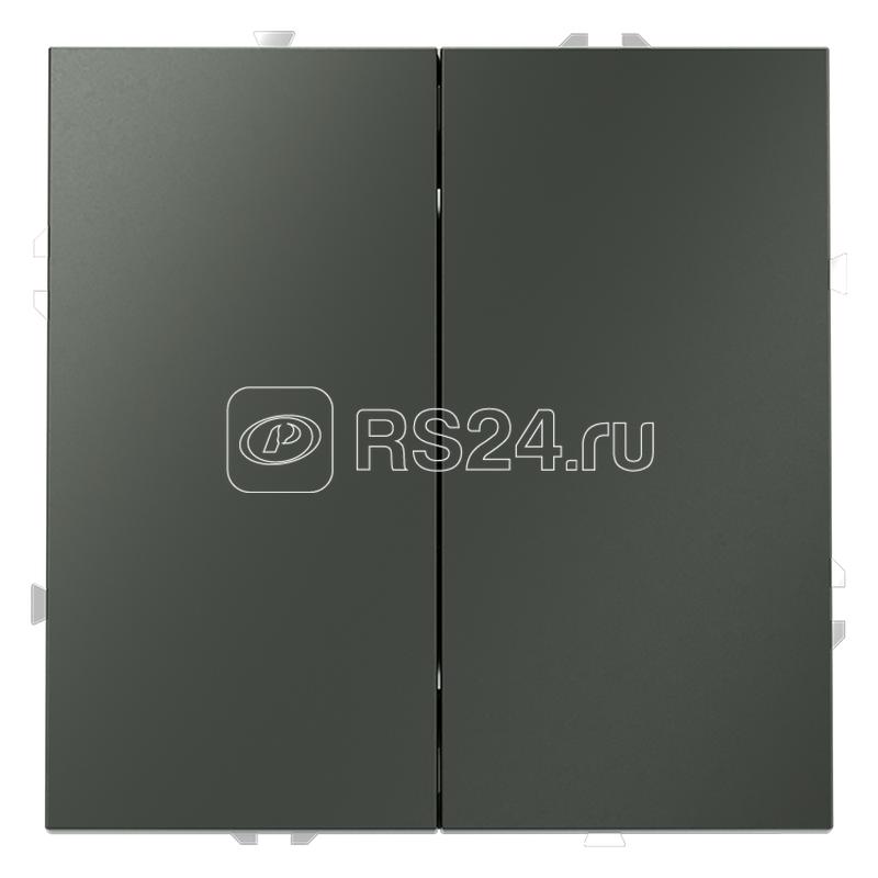Переключатель проходной 2-кл. СП S70 10А механизм титан Voltum VLS020306