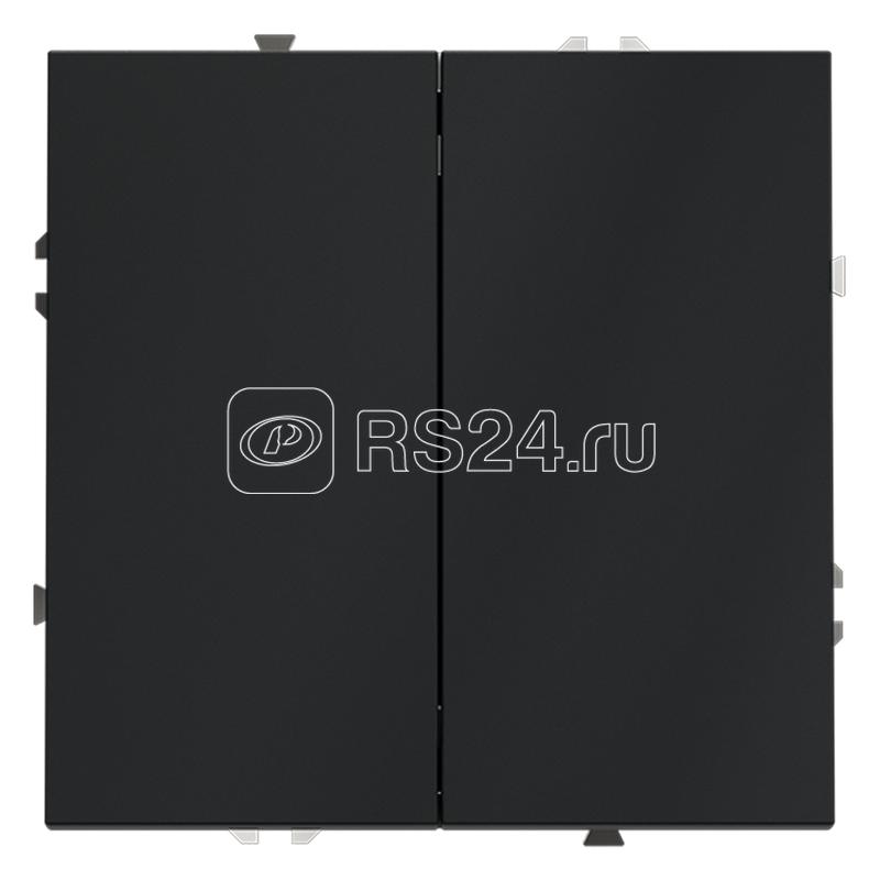 Переключатель проходной 2-кл. СП S70 10А механизм графит Voltum VLS020307