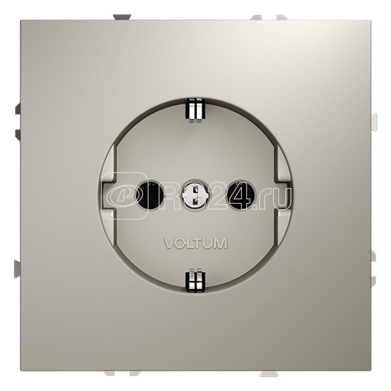 Розетка 1-м СП S70 16А с заземл. механизм кашемир Voltum VLS040103