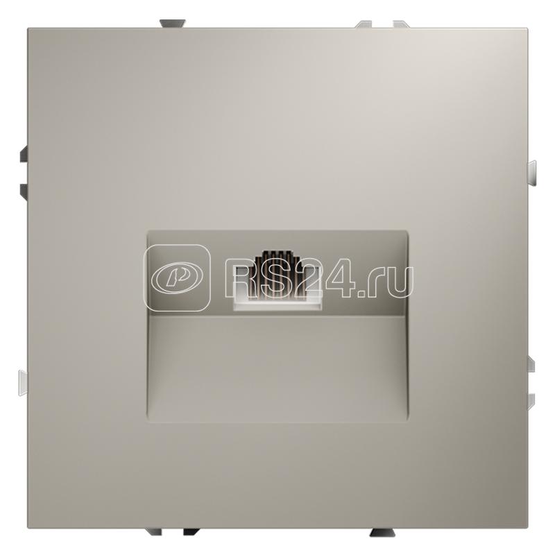 Розетка компьютерная 1-м СП S70 RJ45 кат.6 механизм кашемир Voltum VLS060103