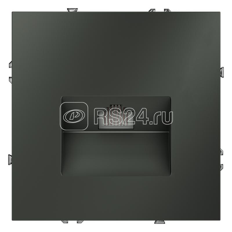 Розетка компьютерная 1-м СП S70 RJ45 кат.6 механизм титан Voltum VLS060106