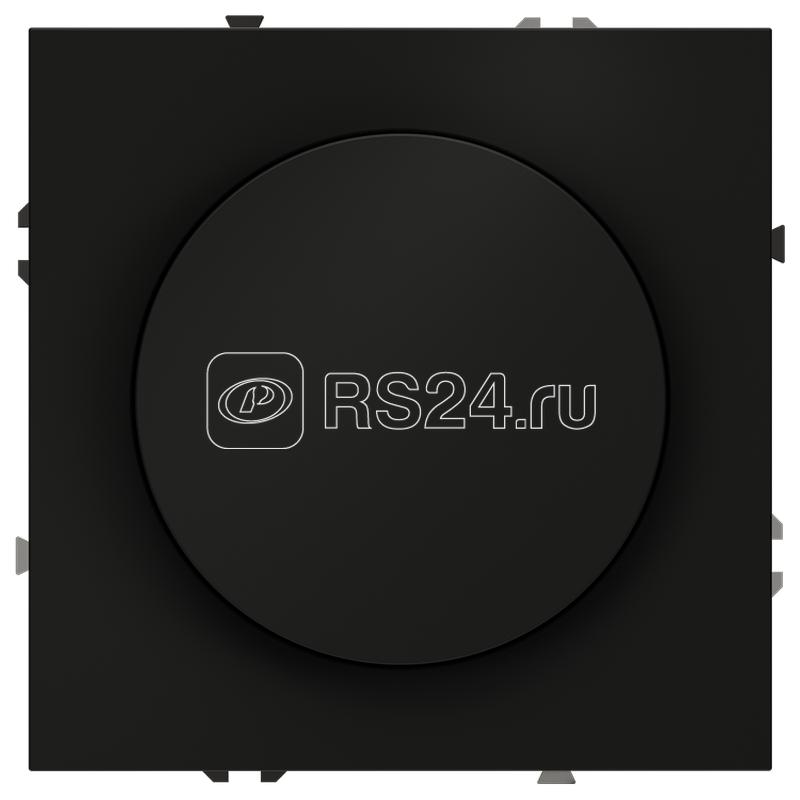 Светорегулятор поворотно-нажимной СП S70 600Вт механизм черн. матов. Voltum VLS070308