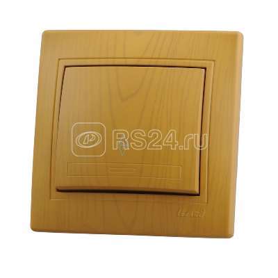 Переключатель проходной 1-кл. СП Mira 10А IP20 ольха LEZARD 701-0701-105